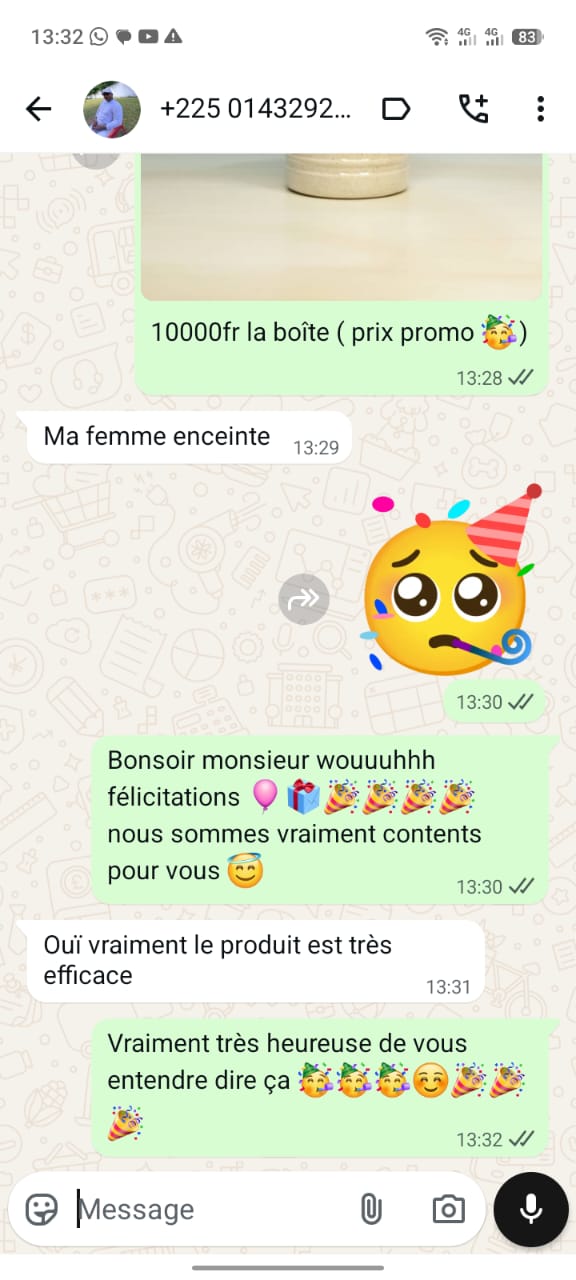 Spermogramme partagé par un client